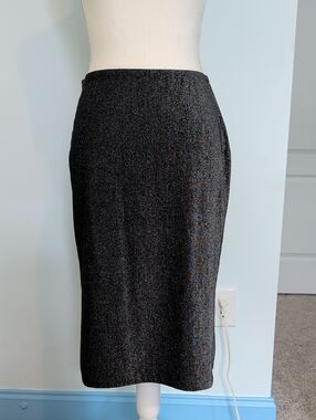 Shimmering Black Pencil Skirt - "Vol 1" Vintage Work to Evening Wear